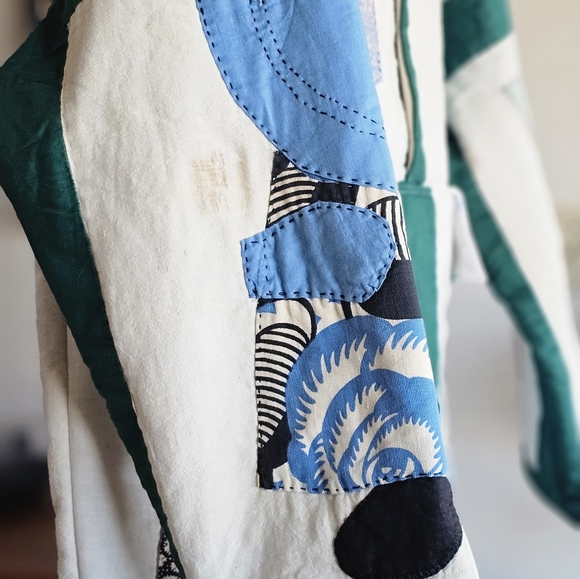 Psychic Outlaw Handmade Colorful Patchwork Pullover - Picture 3 of 10